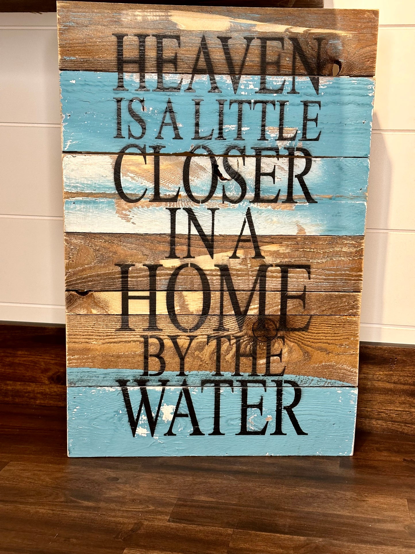 Heaven is a little Closer Wooden Sign