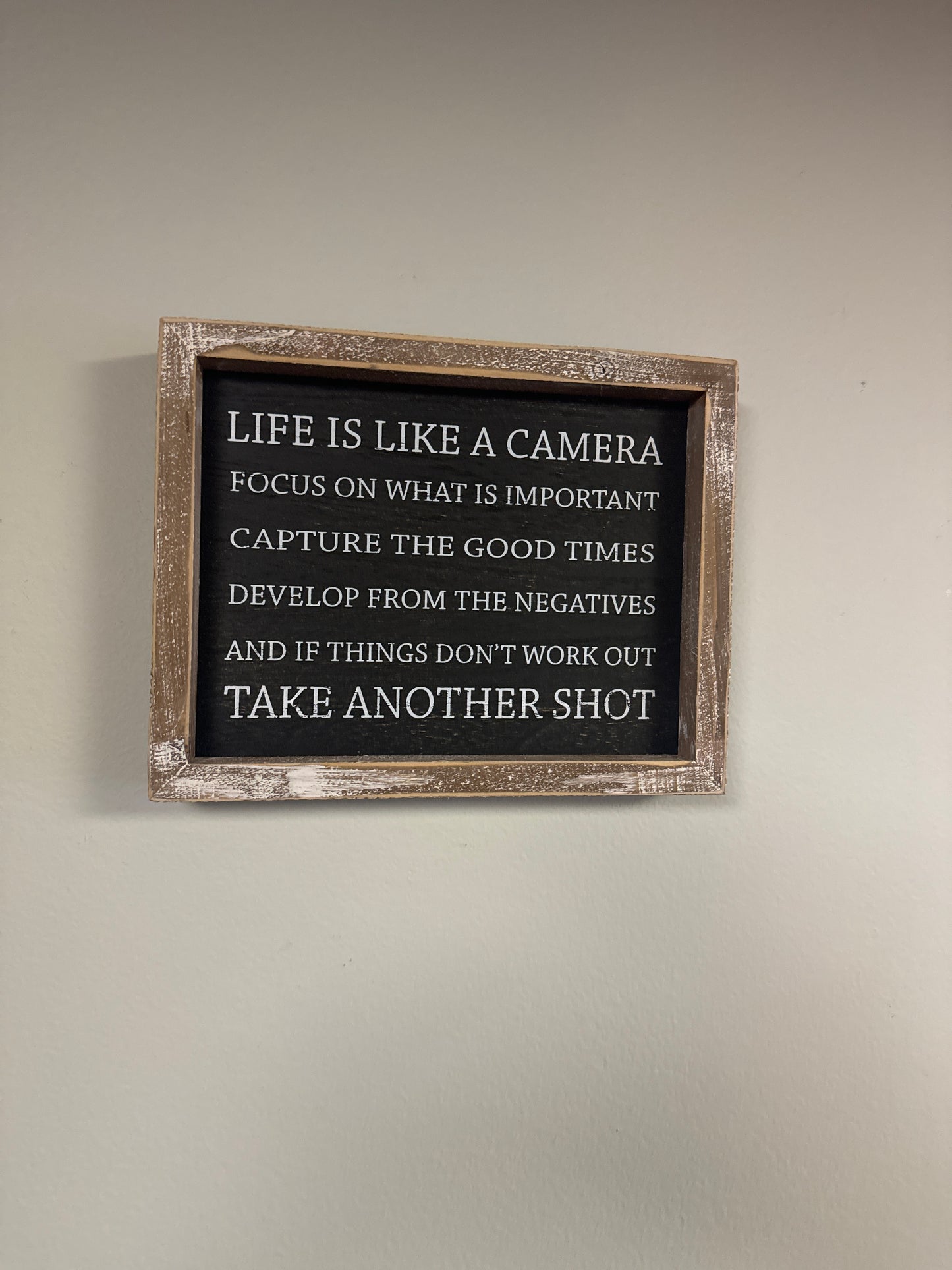 Framed life is like a camera