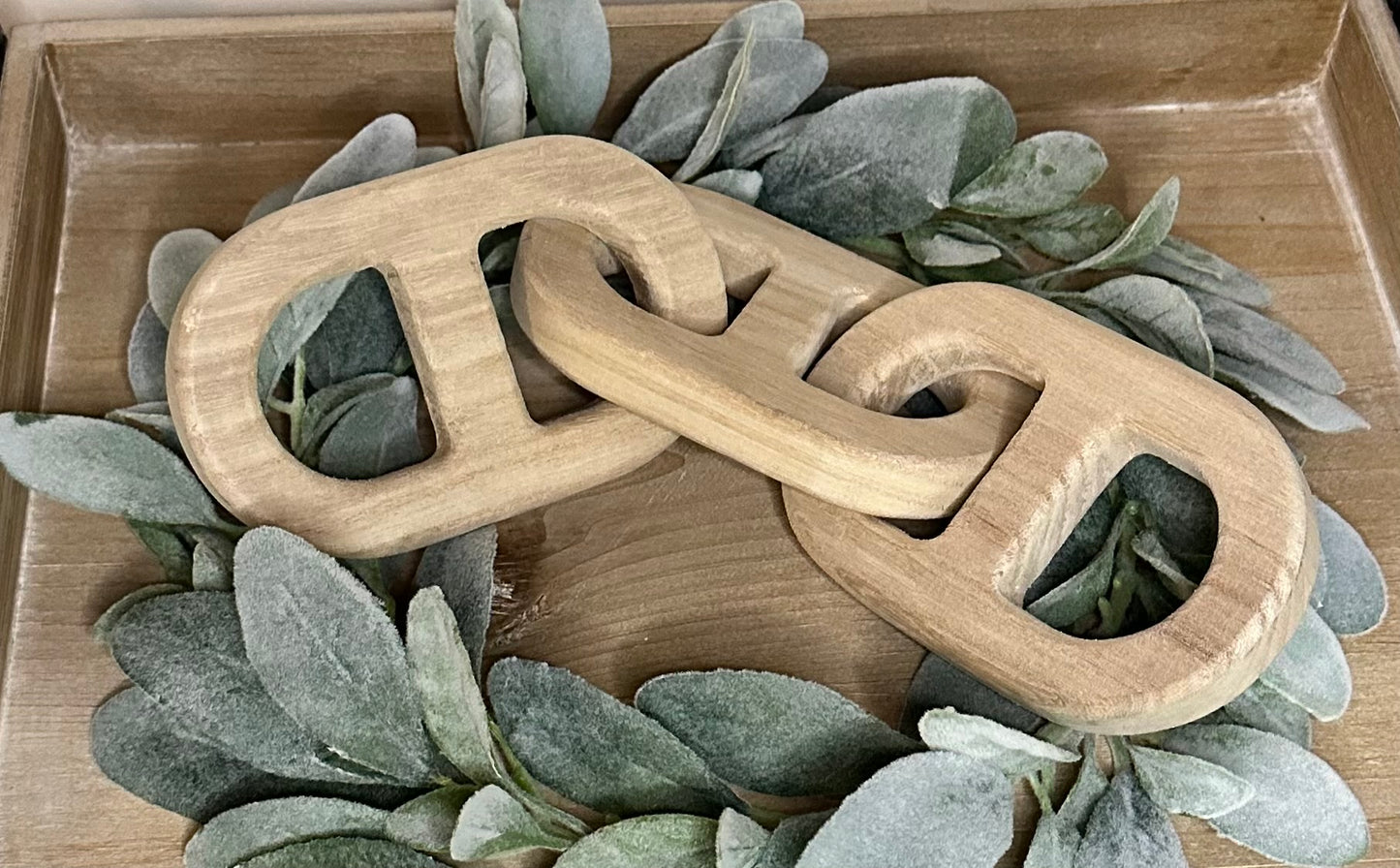 Decorative 13” wooden chain