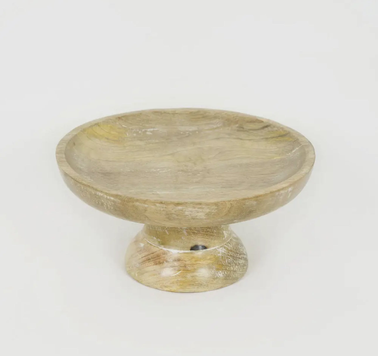 Wooden Pedestal Bowl