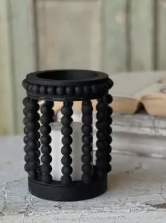 Black Beaded Lantern