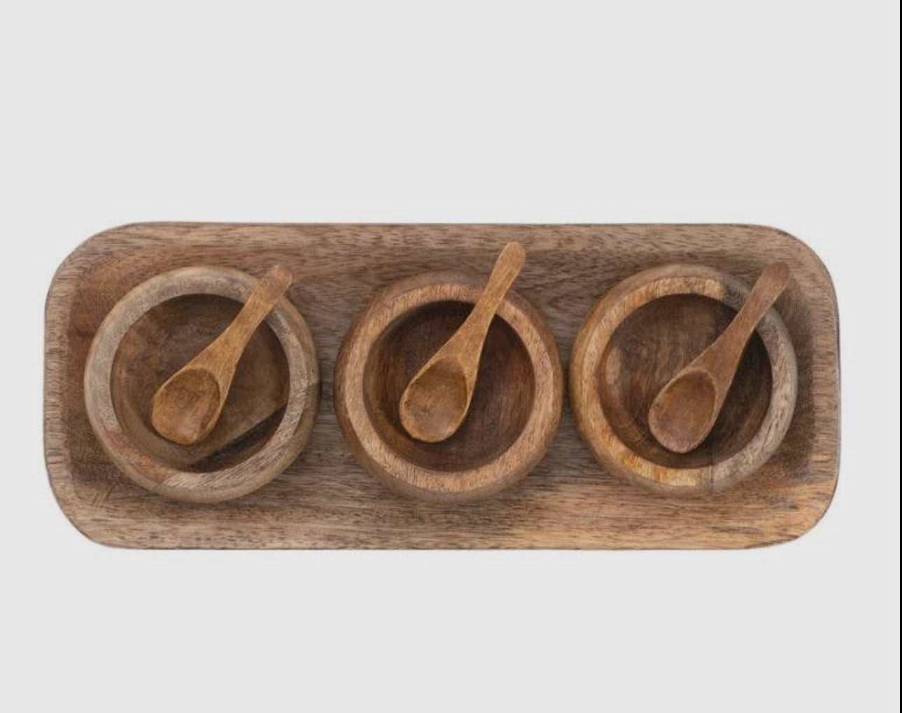 Trio Dip Bowls with Tray