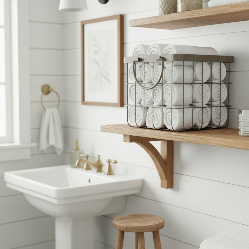 Patina Metal Basket