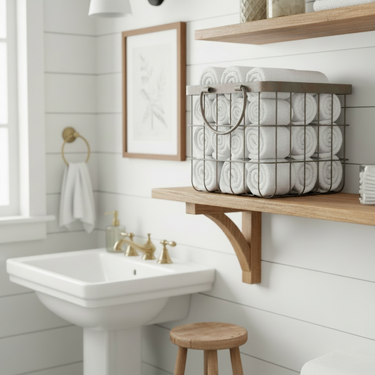 Patina Metal Basket