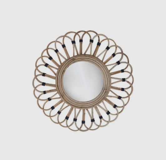 Boho Rattan Mirror