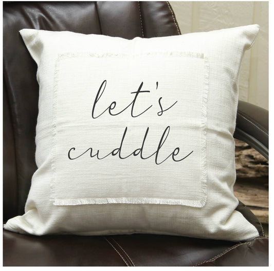 Pillow Cover “ Let’s cuddle”