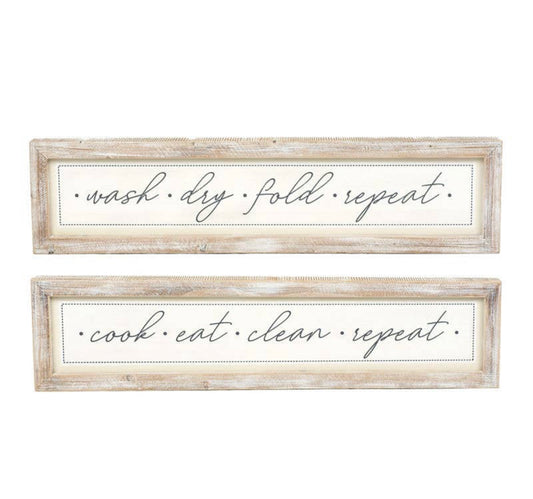 Laundry/Kitchen Wooden Sign